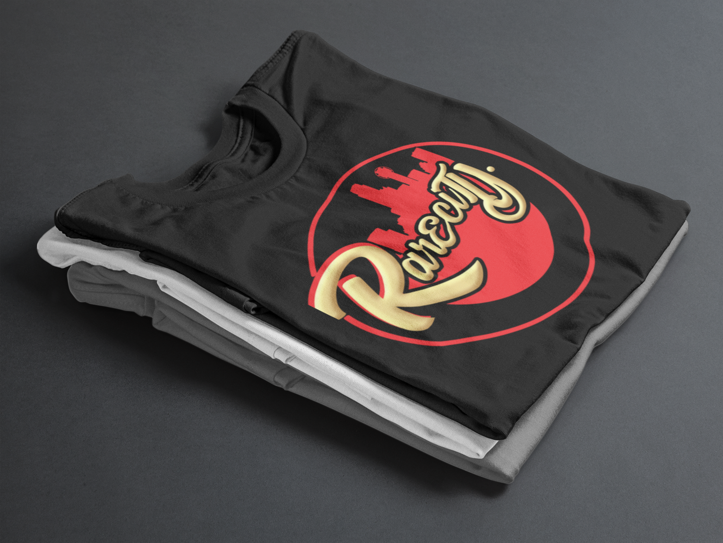 RARECITY ORIGINAL "Red and Yellow" logo T-shirt