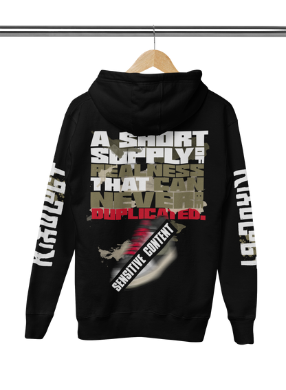 RAREKIX. "A SHORT SUPPLY: LIMITED EDITION OLIVE" HOODIE (Black)