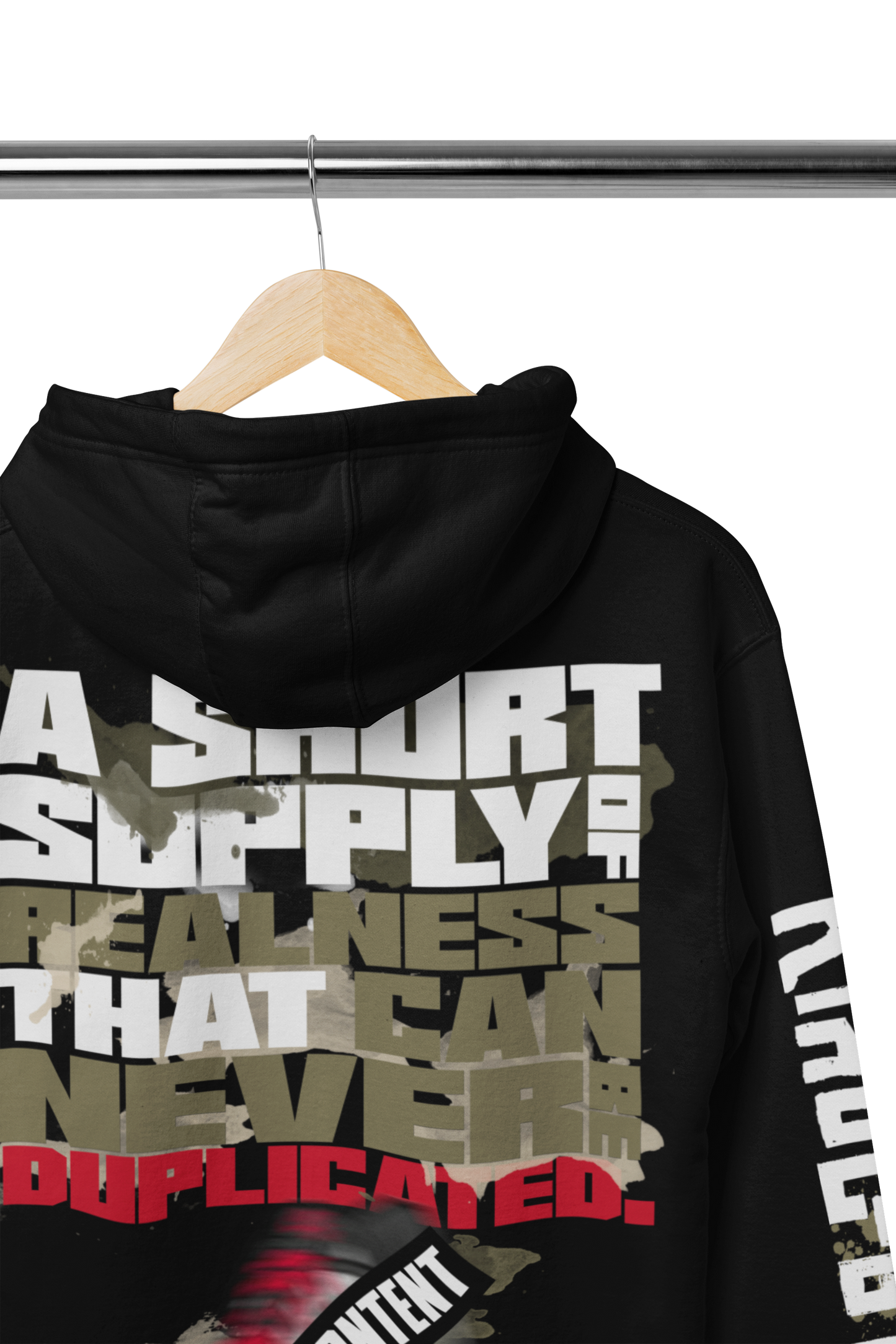 RAREKIX. "A SHORT SUPPLY: LIMITED EDITION OLIVE" HOODIE (Black)