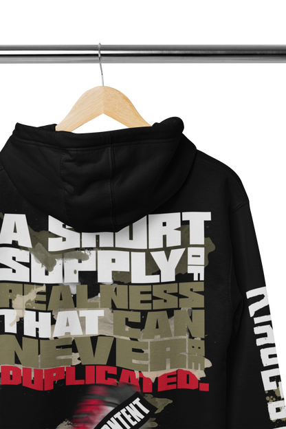 RAREKIX. "A SHORT SUPPLY: LIMITED EDITION OLIVE" HOODIE (Black)