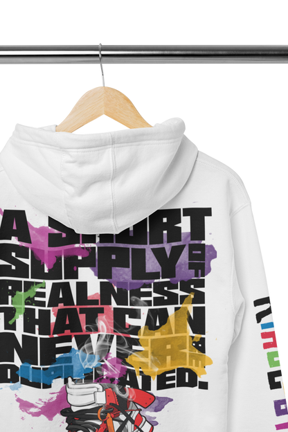 KIXOLOGY + RARECITY. "A Short Supply" Hoodie (White)